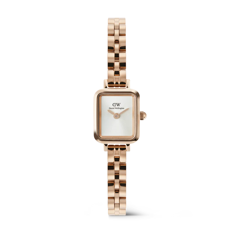 Daniel Wellington Quadro Mini Arch 3-link White Sunray Gold