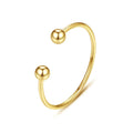 Minimalist Open Ball Cuff