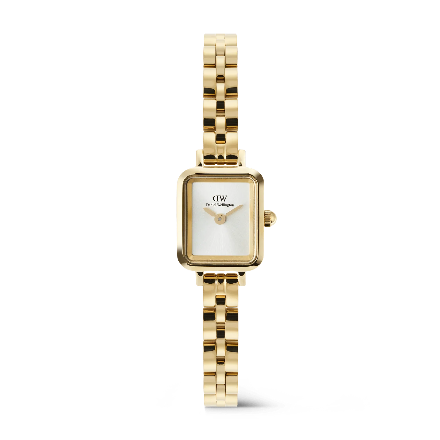 Daniel Wellington Quadro Mini Arch 3-link White Sunray Gold