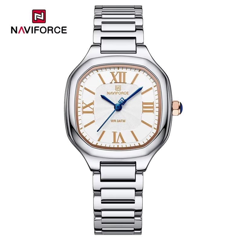 NAVIFORCE 5042 Stainless Steel Private Label Women Watches High Quality Japan Movt Quartz Wristwatch Classic Retro Style