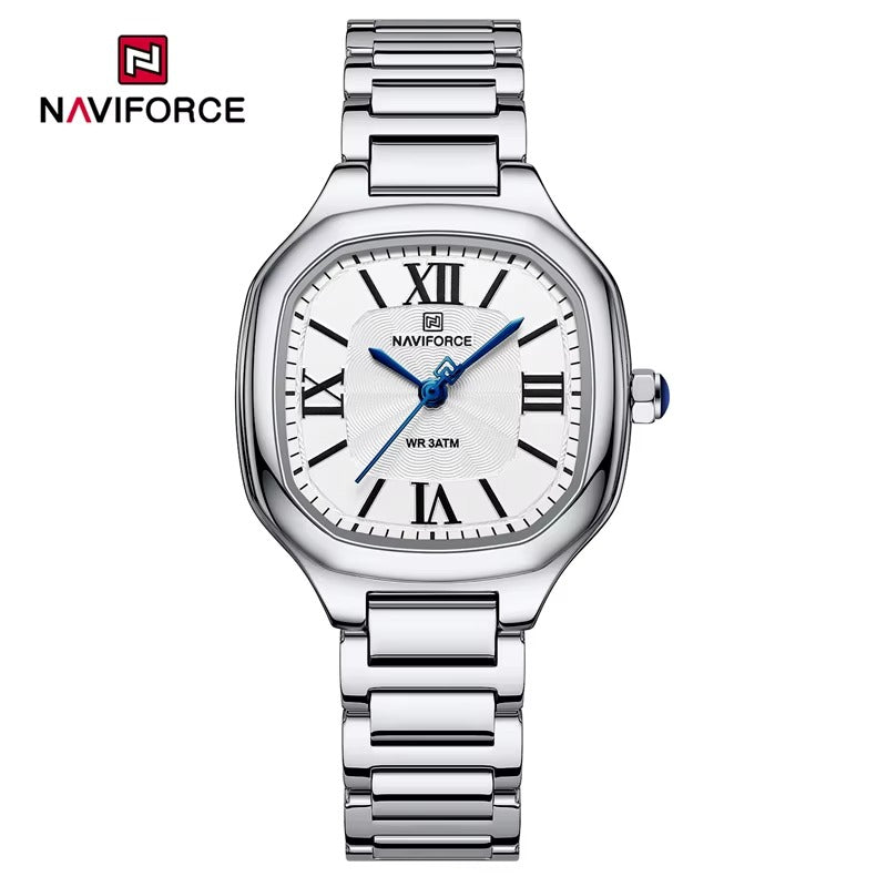 NAVIFORCE 5042 Stainless Steel Private Label Women Watches High Quality Japan Movt Quartz Wristwatch Classic Retro Style